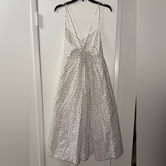 MADEWELL Alexa Ruffle Bodice Button Down Midi Dress Floral Coquette 90s Y2K Cute - Picture 14 of 14